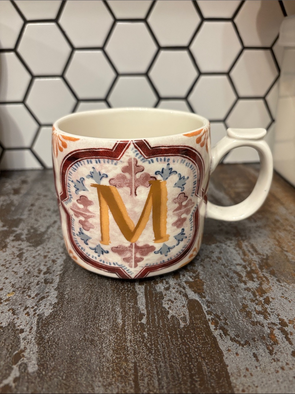 Mezze Monogram 'M' Mug Anthropologie Ceramic Mug